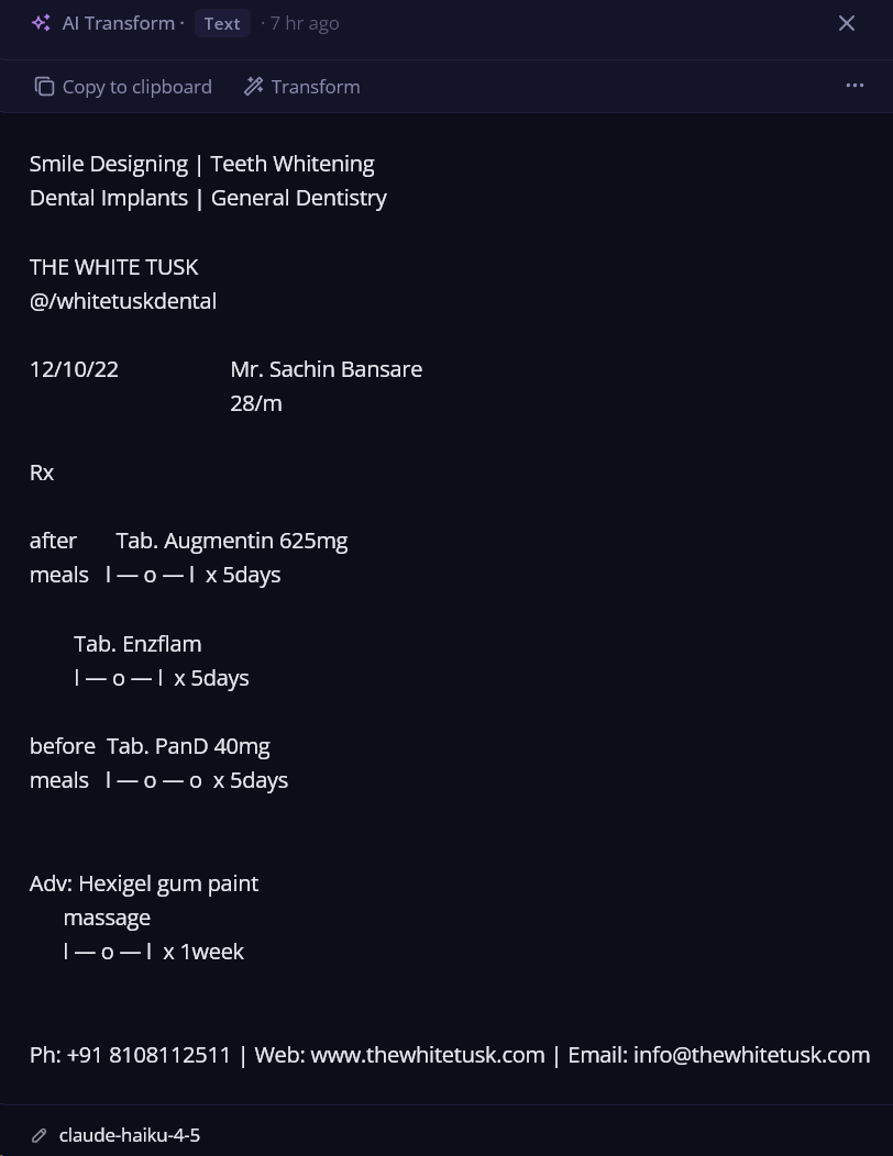 Claude Haiku 4.5 — clean and accurate