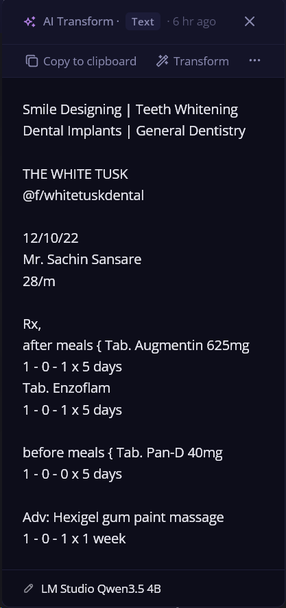 LM Studio Qwen 3.5 4B — best local model, runs entirely on your machine