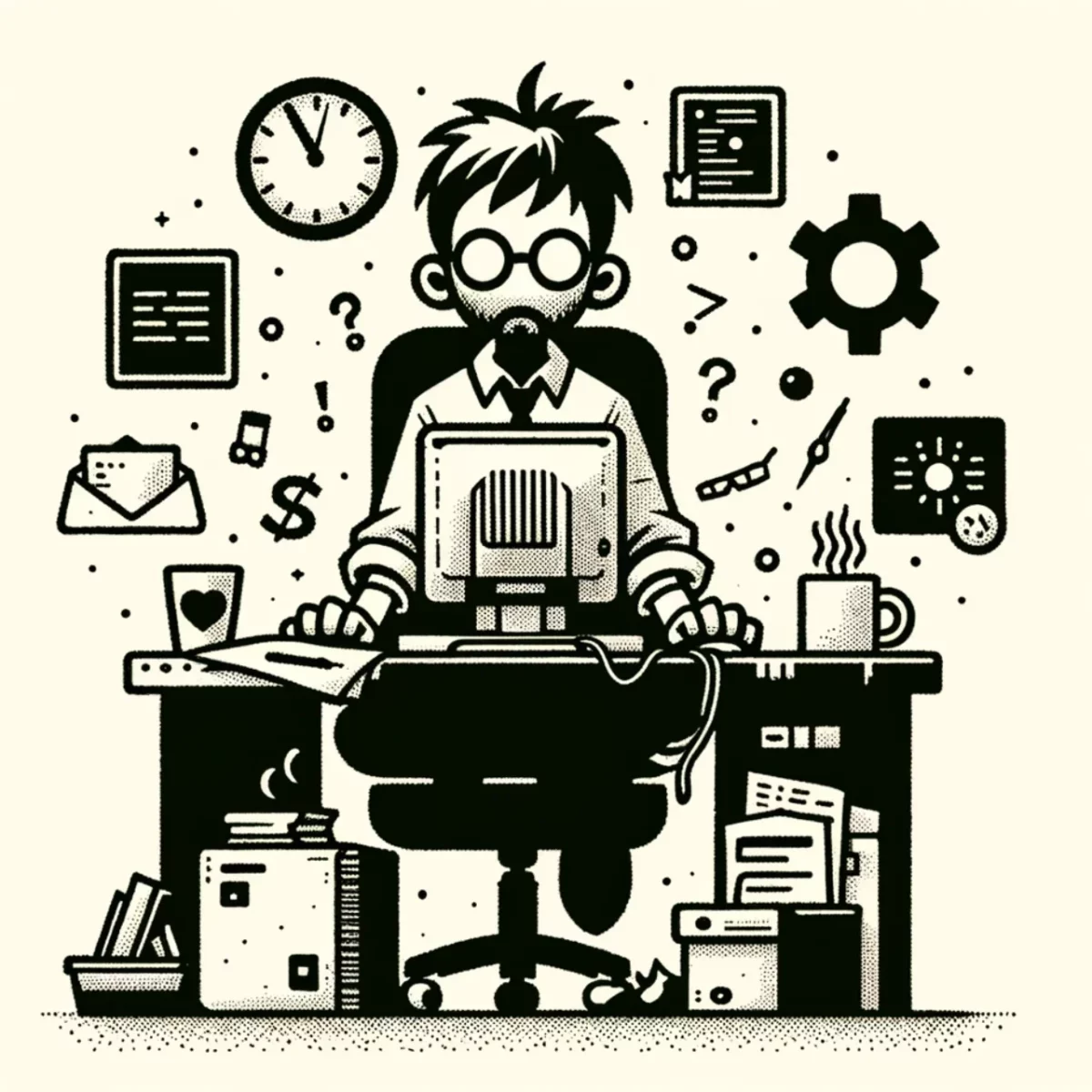 A hardworking computer geek